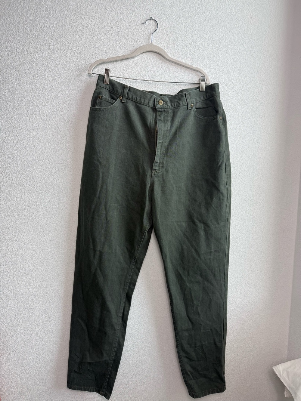 L.l Bean vintage 90’s Dark Green High-Rise Straight Leg Pants